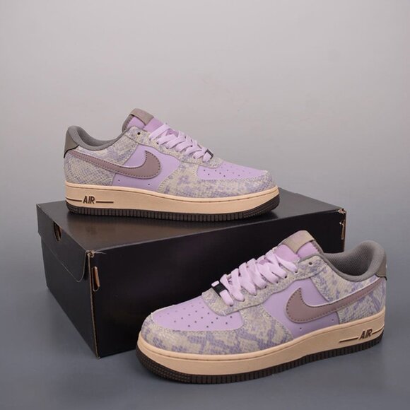 Nike Other - Nike Air Force 1 Low Off Noir Snakeskin Pink
